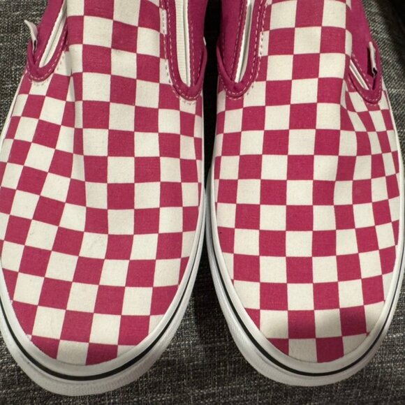 Vans Checkerboard Classic Slip-On Men Size 13 Fuscia Red Purple NWOT - Picture 7 of 9
